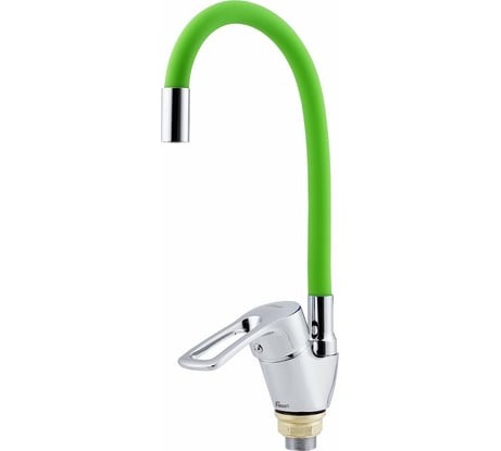 Смеситель для кухни FAUZT гибкий излив, тип См-МОЦБА, зеленый FZs-833-G129