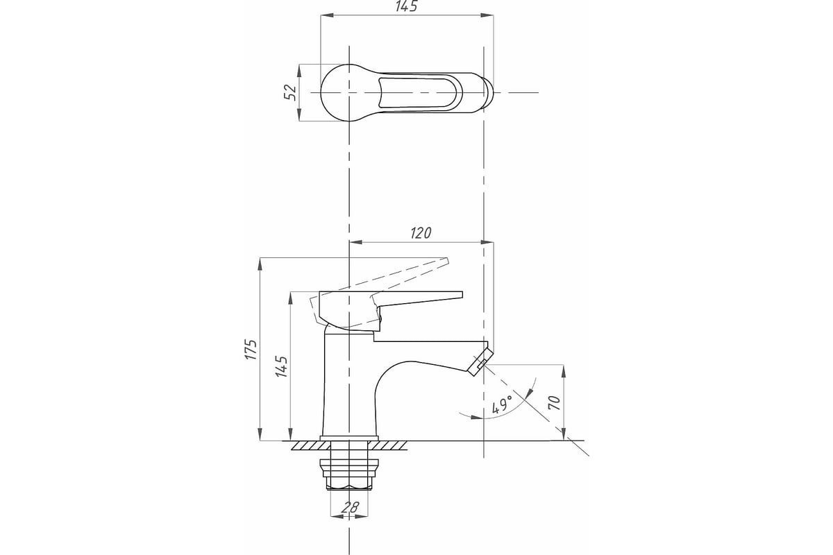 Смеситель для раковины FAUZT тип См-УмОЦБА FZs-242-B100 - выгодная цена ...