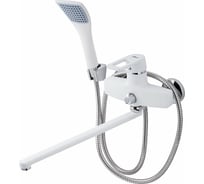 Смеситель для ванны с душем FAUZT тип См-ВУОРНШлА, белый FZs-W24