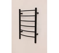 Полотенцесушитель электрический Alcora РИГЕЛЬ 400x600 черный, 6 перекладин 171