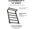 Полотенцесушитель BAUMARK Carrat 80/50 Электрический чёрный матовый BM09085H 5