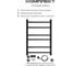 Полотенцесушитель BAUMARK Corral 60/40 Электрический чёрный матовый BM03064H 8