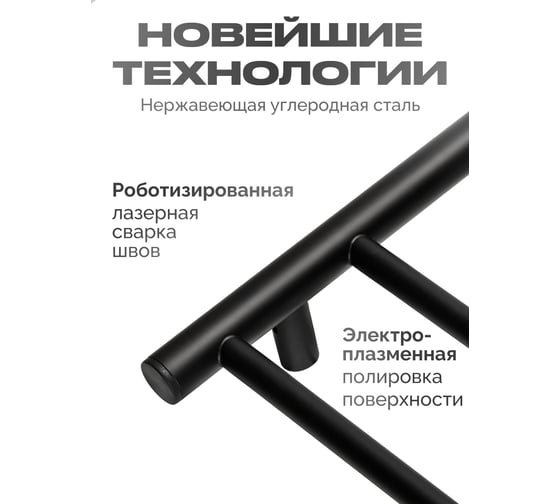 Полотенцесушитель BAUMARK Corral 80/40 Электрический чёрный матовый BM03084H