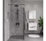 Душевая перегородка, ограждение Reflexion home Reflexion Walk in 200x100см, прозрачное закаленное стекло 8мм, черный профиль RX200100CBL-13 2