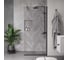 Душевая перегородка, ограждение Reflexion home Reflexion Walk in 200x100см, прозрачное закаленное стекло 8мм, черный профиль RX200100CBL-13 8