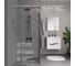 Душевая перегородка, ограждение Reflexion home Reflexion Walk in 200x100см, прозрачное закаленное стекло 8мм, черный профиль RX200100CBL-13 10