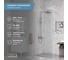Душевая перегородка, ограждение Reflexion home Reflexion Walk in 200x90см, прозрачное закаленное стекло 8мм, хромированный профиль RX20090CCR-18 3