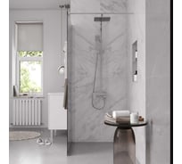 Душевая перегородка, ограждение Reflexion home Reflexion Walk in 200x90см, тонированное закаленное стекло 8мм, хромированный профиль RX20090TCR-20