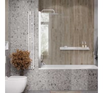 Ограждение на ванну Reflexion home Reflexion 150x70см Slider. Прозрачное закаленное стекло 5мм RX15070CCR-24