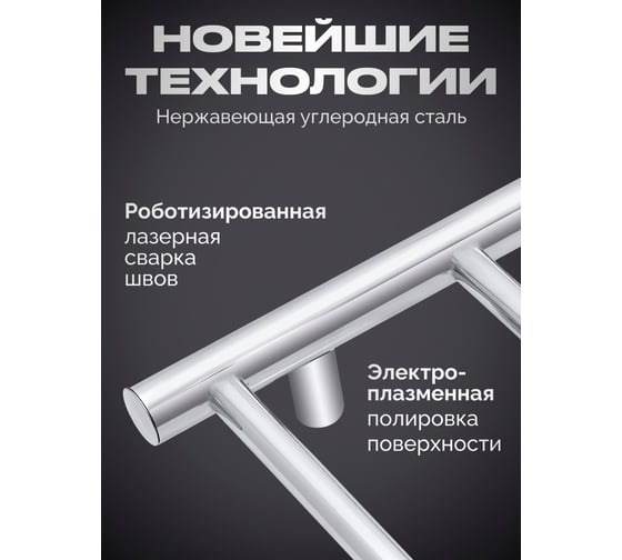Полотенцесушитель BAUMARK Vega 80/50 Электрический полированный BM01085