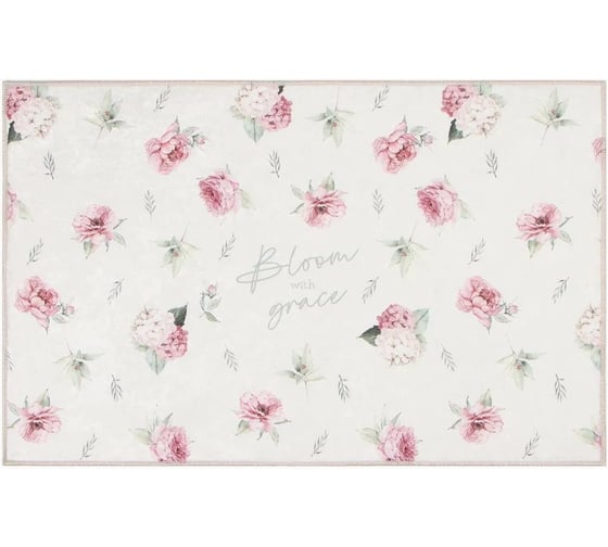 Коврик для ванной Этель Bloom with grace 50x80 см, 100% п/э, велюр 9406662 1
