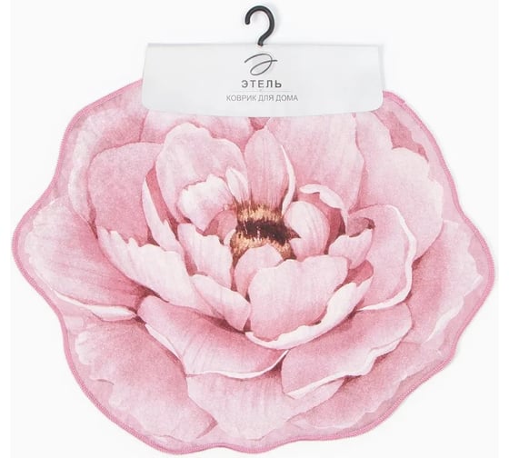 Коврик для ванной Этель Bloom with grace 67x57±2см, 100% п/э, велюр 9406665