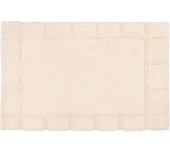 Коврик для ванной Этель Classic 50x80 см цвет молочный, 70% хлопок, 30% п/э,1600 г/м2 9573009