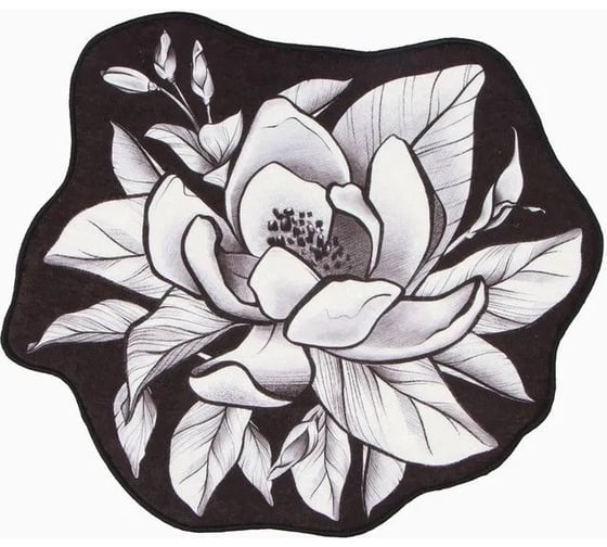 Коврик для ванной Этель Magnolia 53x63±2см см, 100% п/э, велюр 9406667