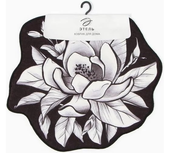 Коврик для ванной Этель Magnolia 53x63±2см см, 100% п/э, велюр 9406667