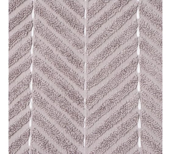 Махровый коврик Этель Lines, цвет светло-серый, 50x70 см, 100% хлопок, 750 г/м2 9848974