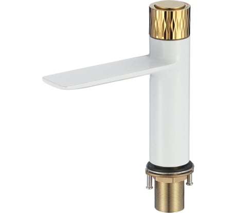 Смеситель для раковины Savol белый золото S-601810WB 23397