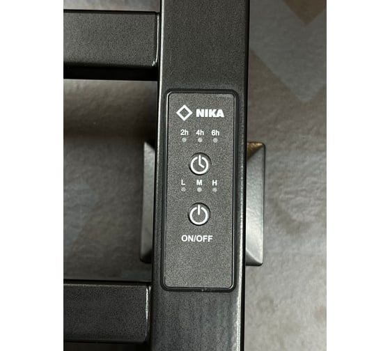 Электрический кабельный полотенцесушитель Ника STEP-2 60/50 RAL9005 черный матовый U STEP-2 60/50 черн мат U
