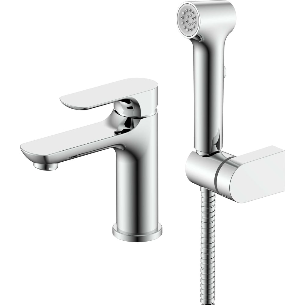 Смеситель для умывальника с гигиеническим душем RAGLO хром R03.12 ...