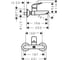 Смеситель для раковины из стены HANSGROHE 71225000 HG Logis 00000047429 2