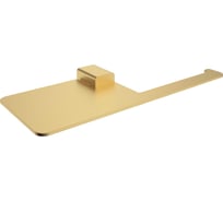 Бумагодержатель с полочкой для телефона RAGLO золотой сатин R301.03.03