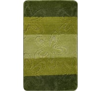 Коврик для ванной комнаты Dekorelle Bravo зеленый, 60x100см BrM01-3