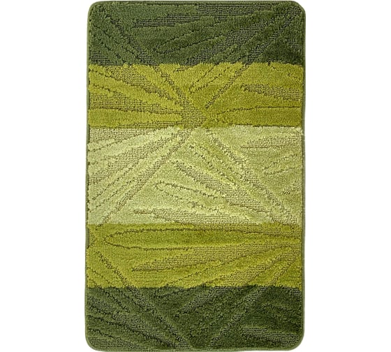 Коврик для ванной комнаты Dekorelle Bravo зеленый, 50x80см BrM08-1 1