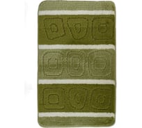 Коврик для ванной комнаты Dekorelle Bravo зеленый, 60x100см BrM03-3