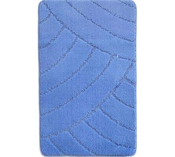 Коврик для ванной комнаты Dekorelle Bravo голубой, 50x80см Br09-1