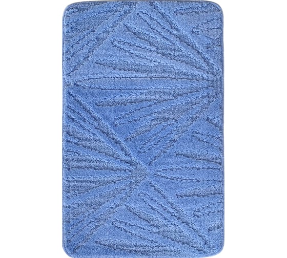 Коврик для ванной комнаты Dekorelle Bravo голубой, 50x80см Br10-1