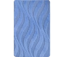Коврик для ванной комнаты Dekorelle Bravo голубой, 60x100см Br13-1