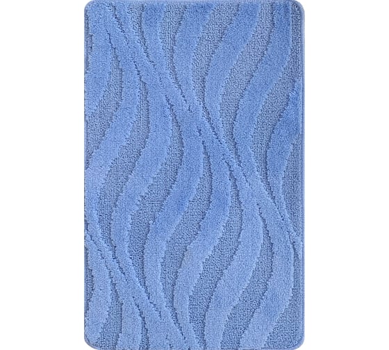 Коврик для ванной комнаты Dekorelle Bravo голубой, 60x100см Br13-1 1