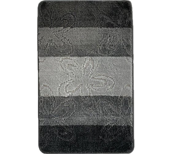 Коврик для ванной комнаты Dekorelle Bravo графит, 60x100см BrM01-2