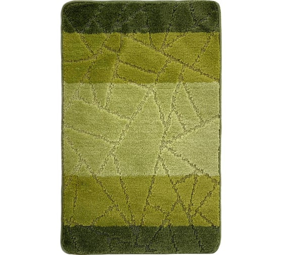 Коврик для ванной комнаты Dekorelle Bravo зеленый, 50x80см BrM05-2