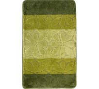 Коврик для ванной комнаты Dekorelle Bravo зеленый, 50x80см BrM04-4