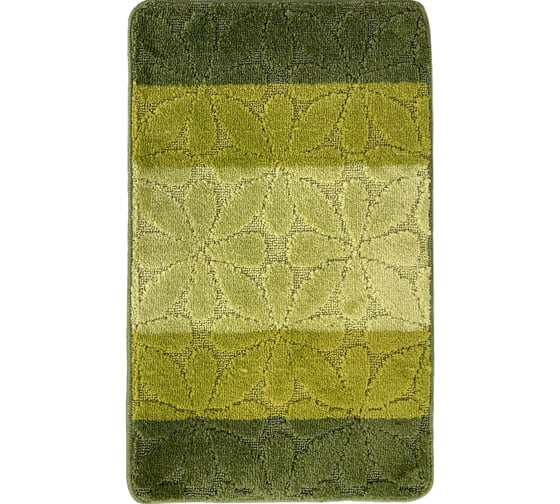 Коврик для ванной комнаты Dekorelle Bravo зеленый, 50x80см BrM04-4