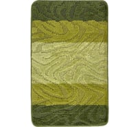 Коврик для ванной комнаты Dekorelle Bravo зеленый, 60x100см BrM06-3