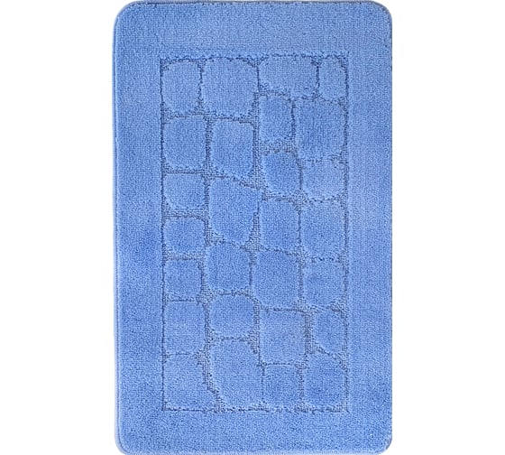 Коврик для ванной комнаты Dekorelle Bravo голубой, 50x80см Br12-1 1