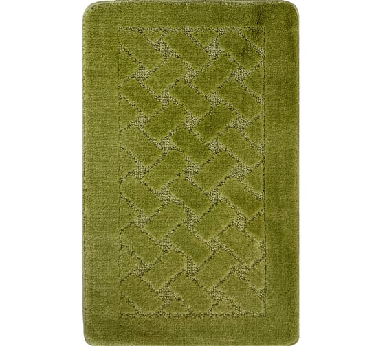 Коврик для ванной комнаты Dekorelle Bravo зеленый, 50x80см Br14-7 1