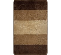 Коврик для ванной комнаты Dekorelle Bravo коричневый, 50x80см BrM01-1