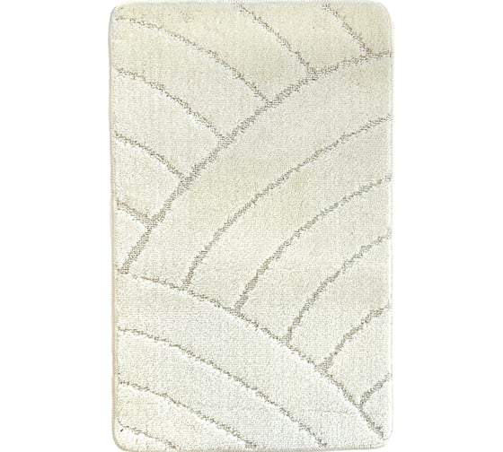 Коврик для ванной комнаты Dekorelle Bravo кремовый, 60x100см Br09-3 1