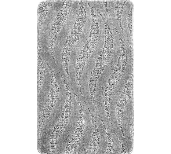 Коврик для ванной комнаты Dekorelle Bravo серый, 50x80см Br13-6