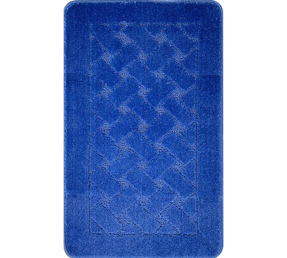 Коврик для ванной комнаты Dekorelle Bravo синий, 50x80см Br14-2