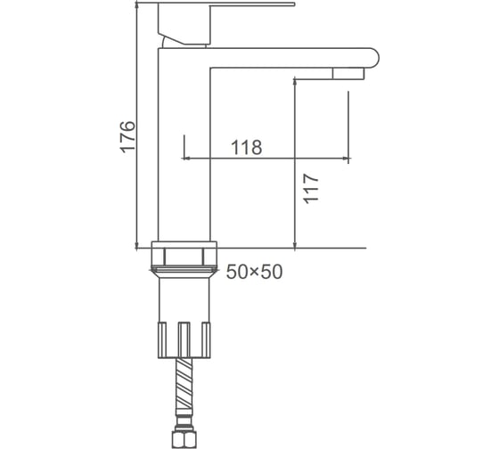 Смеситель для умывальника SPLENKA черный S224.10.06