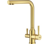Смеситель для кухни с подключением к фильтру RAGLO золотой сатин R81.61.03