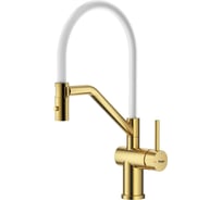 Смеситель для кухни со съемным изливом RAGLO золотой сатин R86.41.03