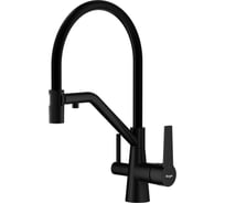 Смеситель для кухни со съемным изливом и подключением к фильтру RAGLO черный R80.62.06