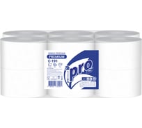Туалетная бумага Protissue 2-слойная, 12 рулонов, по 170 метров, С191 23887
