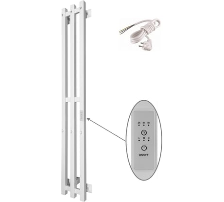 Полотенцесушитель ALTASAN Арго Проф 120x17, белый матовый АргоПроф12017БМ