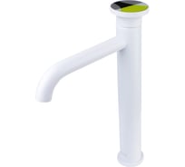 Смеситель высокий на раковину Bronze de Luxe OMG! белый/желтый 9008W-Y